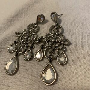 Lia Sophia Elegant Silver Drop Earrings